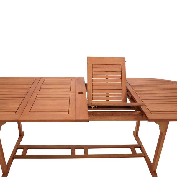 Ausziehtisch LAGO 180/260x100cm Braun - Eukalyptus - 260 x 74 x 100 cm