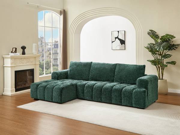 Sofa ohne Schlafmöglichkeit BENOLA Grün