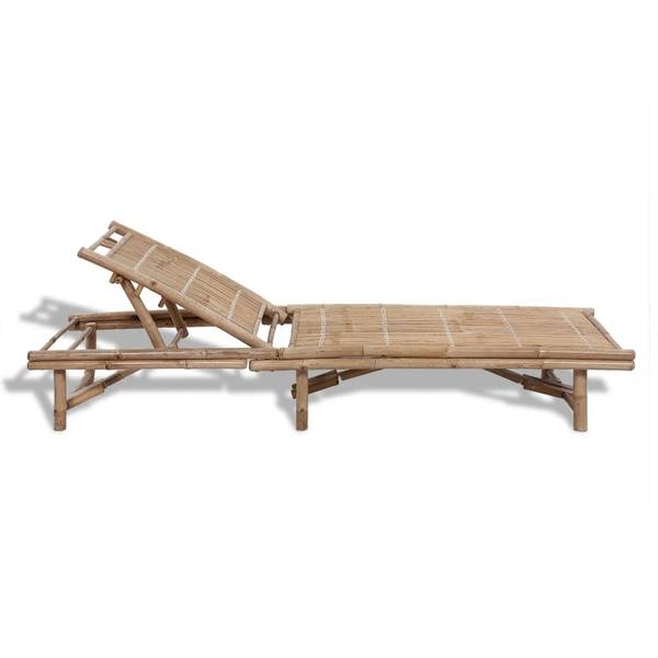 Sonnenliege 41499 Braun - Bambus - 65 x 87 x 200 cm