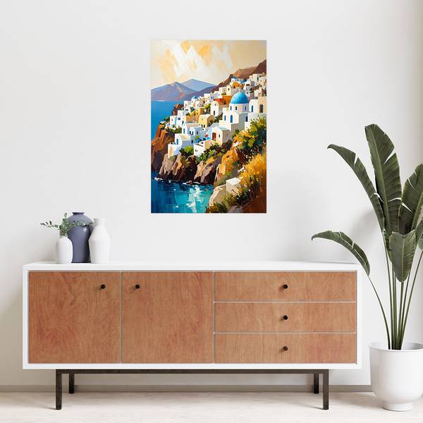 Wandsticker Stadt 40 x 60 cm