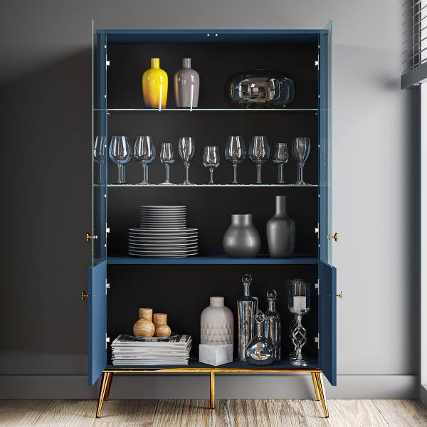 Geschirrschrank Thalia Blau