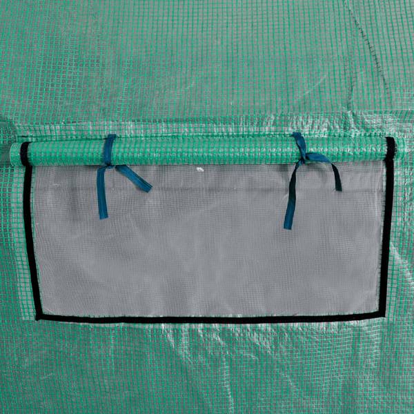 Polytunnel Kas 42911 groen - kunststof - 300 x 200 x 600 cm