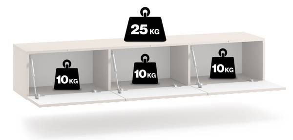 TV-Hängeboard DERRIVA Beige - Melamin - 170 x 32 x 37 cm
