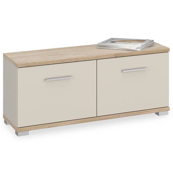 Sitzbank BILBAO Braun - Holzwerkstoff - 90 x 40 x 34 cm