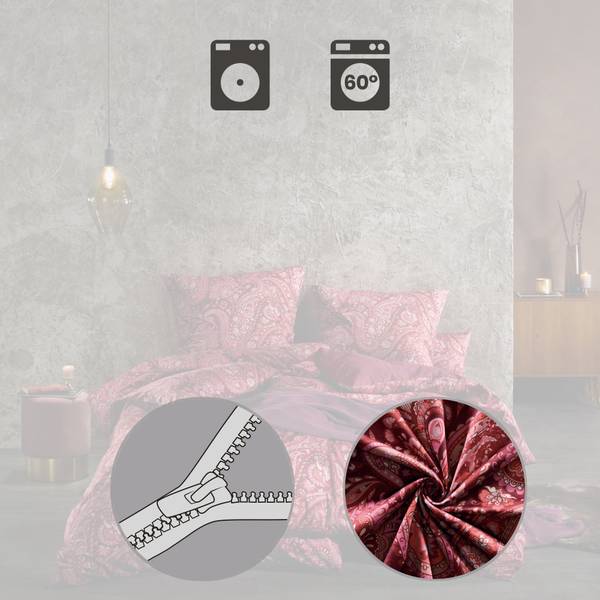 Bettwäsche 209679 2-teilig Magenta