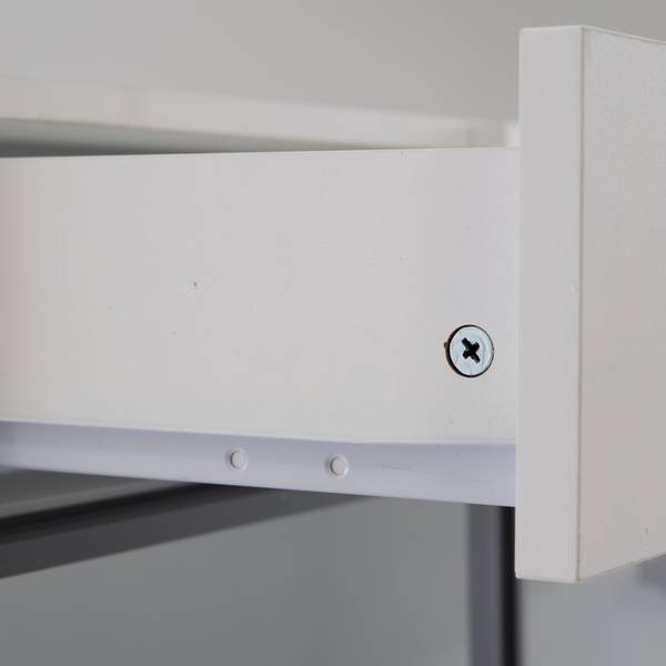 Vitrinenschrank Ourea Ⅰ Schwarz - Weiß - Holzwerkstoff - Glas - Metall - 36 x 200 x 120 cm