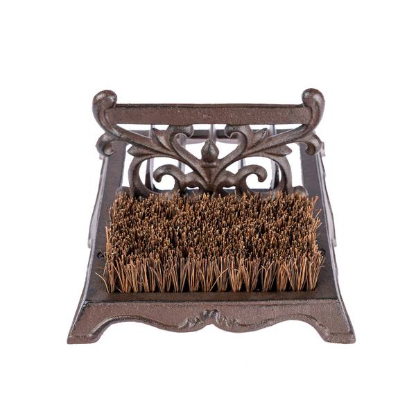 Fußabstreifer Bürste und aus verziertem Braun - Gusseisen - 22 x 1 x 27 cm