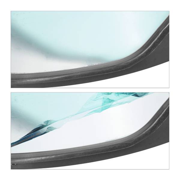 Verkeersspiegel 60 cm zwart zwart - kunststof - 60 x 60 x 25 cm