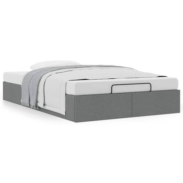 Ottomaanse Bedframe 3043717 donkergrijs - Breedte: 120 cm