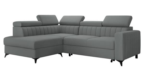 Ecksofa Milano 2RRLXP Granit - Ecke davorstehend links