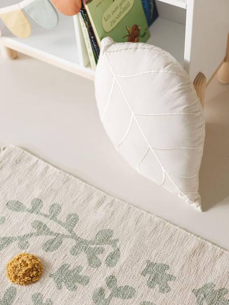 Kissen Hana Weiß - Baumwollstoff - 35 x 25 x 55 cm