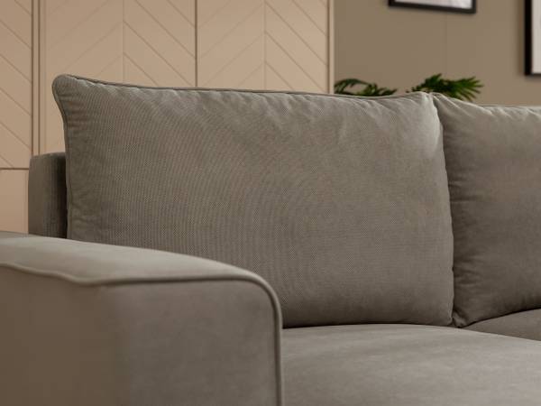 Ecksofa Beliza Grau - Ecke davorstehend links