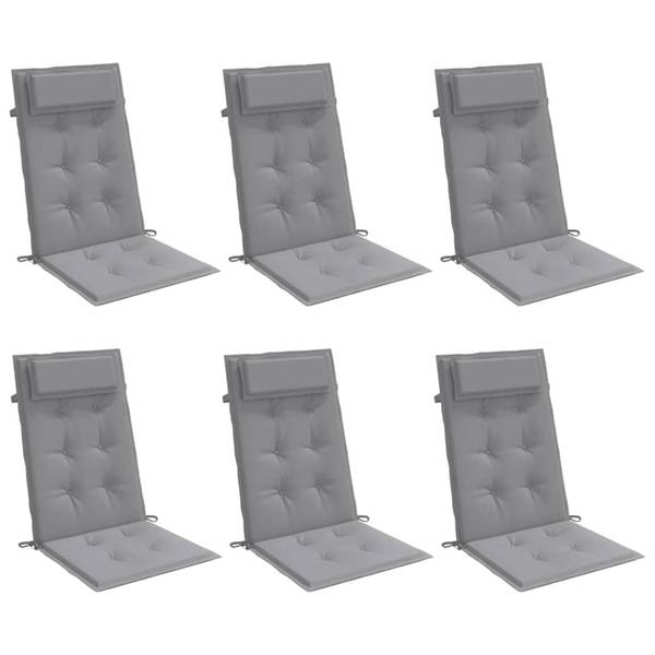 Gartenstuhlauflage3028117-2 6er Set Grau