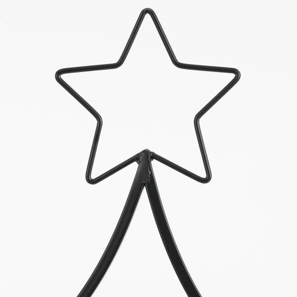 Dekorativer Weihnachtsbaum  Schwarz Schwarz - Metall - 15 x 105 x 50 cm