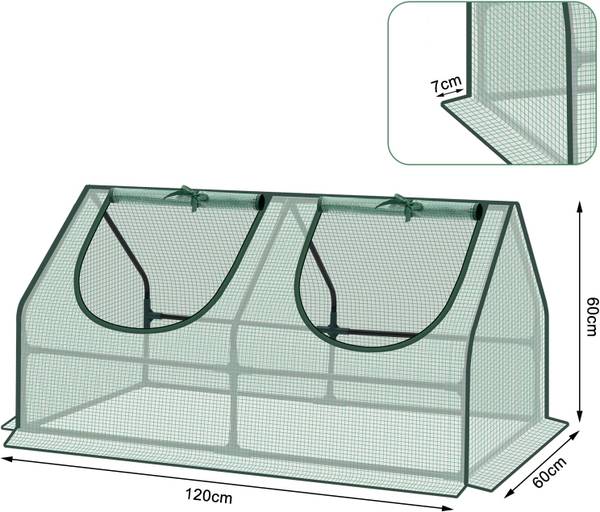 Foliengewächshaus Marilyn Grün