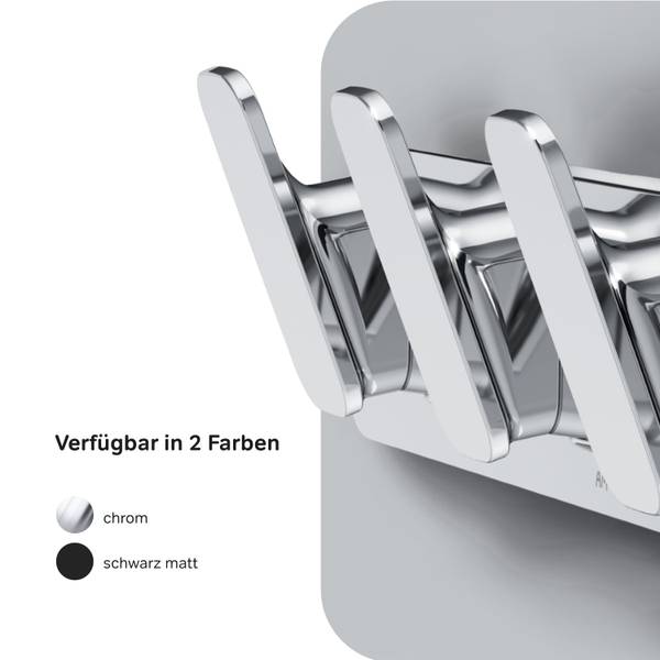 AM.PM Handtuchhaken-Set Kleiderhaken Silber - Edelstahl - 29 x 6 x 3 cm