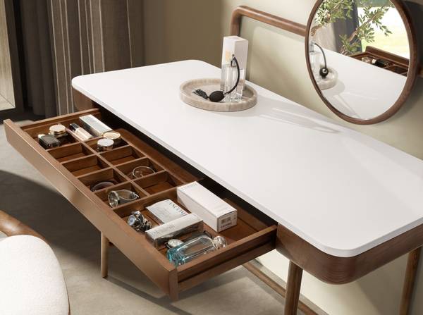 Frisiertisch 7202 Braun - Walnuss - 120 x 115 x 59 cm