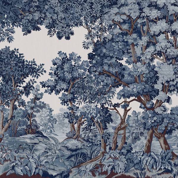 Fototapete Bodenham Blau - Fleece - 400 x 250 x 2 cm