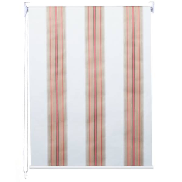 Rollo D52 Beige - Rot - Weiß