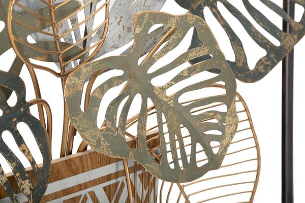 Wanddekoration Vaso Metall - 6 x 63 x 54 cm