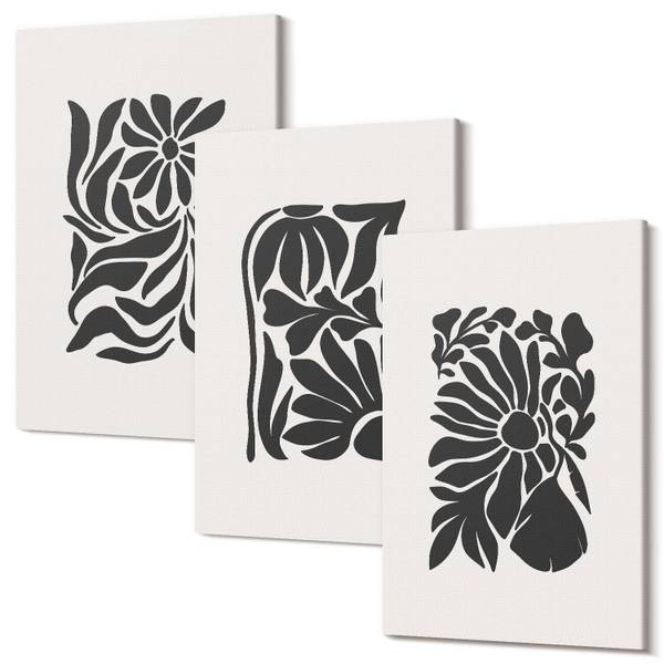 Leinwandbilder Grafik Minimal 3er Set 20 x 30 cm - Anzahl Teile im Set: 3