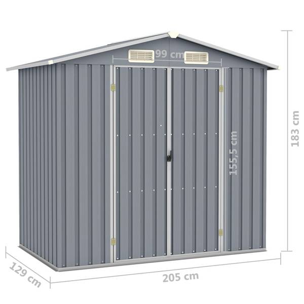 Gerätehaus 3003603 Grau