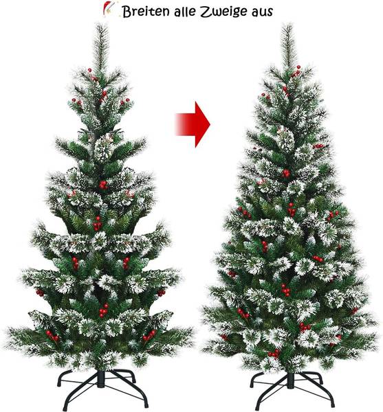 180cm Künstlicher Weihnachtsbaum Grün - Kunststoff - 85 x 180 x 85 cm