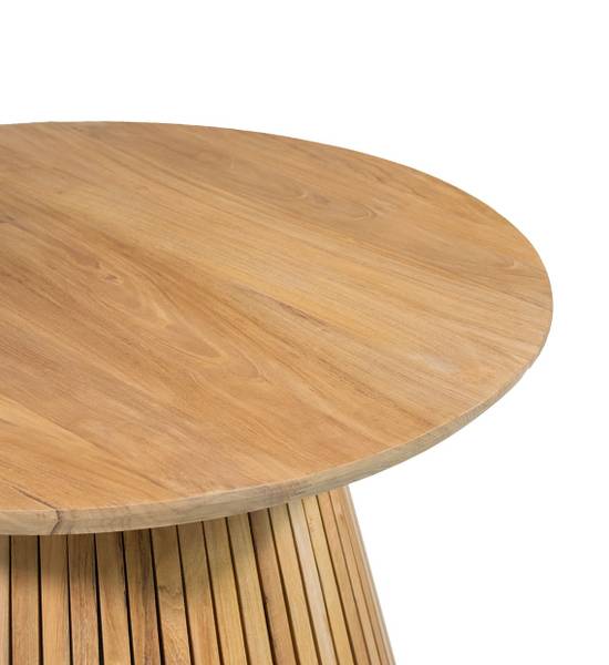 Couchtisch RENA Beige - Massivholz - 80 x 45 x 80 cm