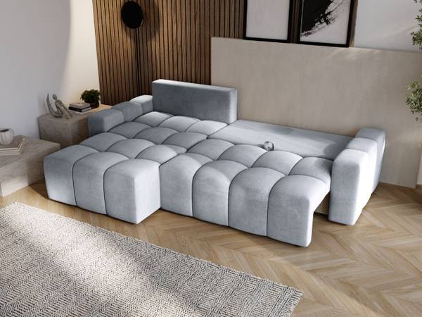 Ecksofa BRESSO Hellgrau