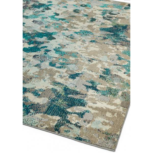 Wohnzimmerteppich ETHERAL Blau - Textil - 160 x 190 cm