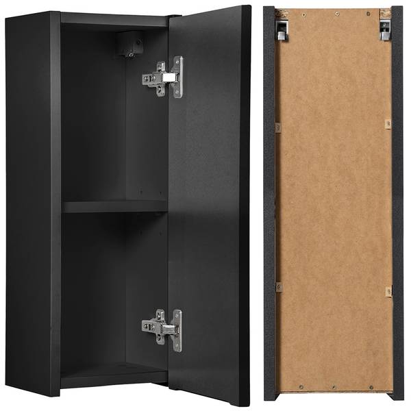 Armoire suspendue NEWPORT-56-59 Noir - Bois manufacturé - 20 x 57 x 19 cm
