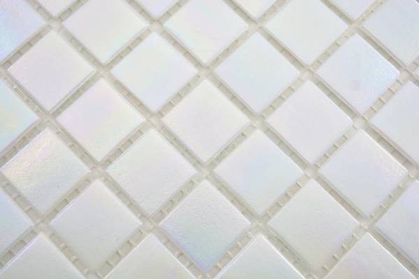Mosaikfliesen 240-WA02-N Weiß - Glas - 31 x 31 x 31 cm