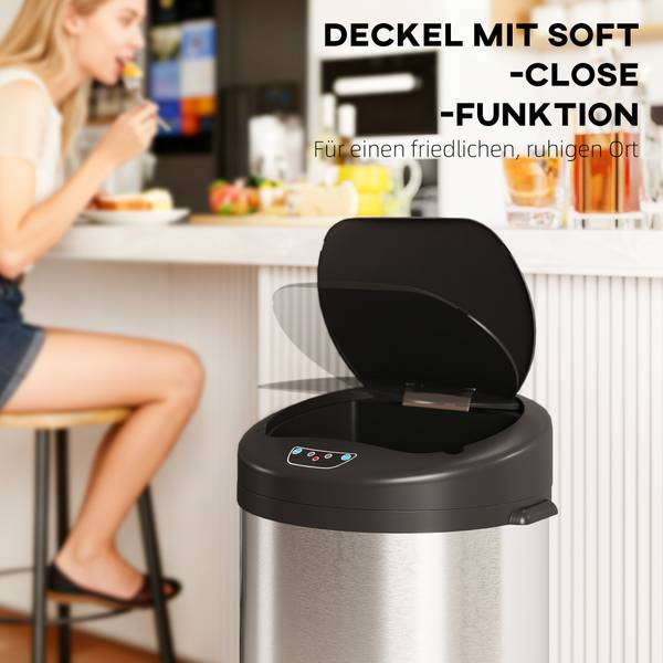 Sensor Mülleimer 851-054V01SR Silber - Metall - 30 x 79 x 32 cm