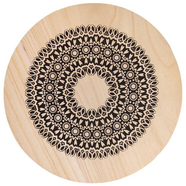 Topfuntersetzer 710778 Beige - Massivholz - 20 x 1 x 20 cm