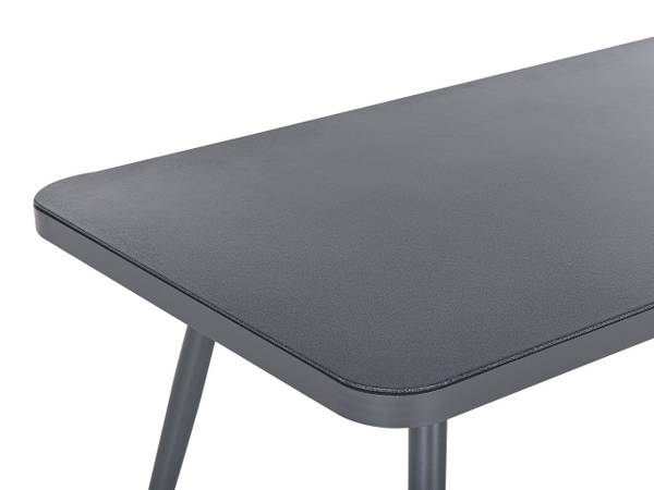 Table de repas LIPARI Gris - Métal - 80 x 75 x 80 cm