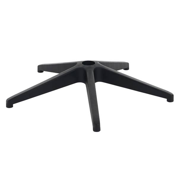 Fußkreuz H529 60cm Loch Ø5cm Schwarz - Kunststoff - 60 x 12 x 60 cm