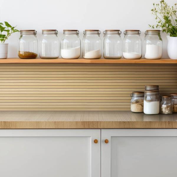 Zelfklevende Tegels ClarusD set van 9 bruin - polyester-PVC - 30 x 30 x 1 cm