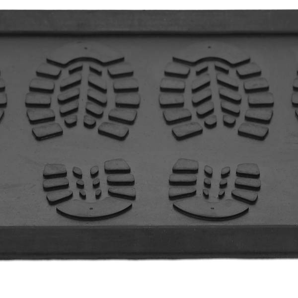 Tapis caoutchouc Noir - Matière plastique - 80 x 2 x 40 cm