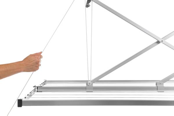 Deckentrockner blackline LIBELLEXL Schwarz - Aluminium - 13 x 10 x 213 cm