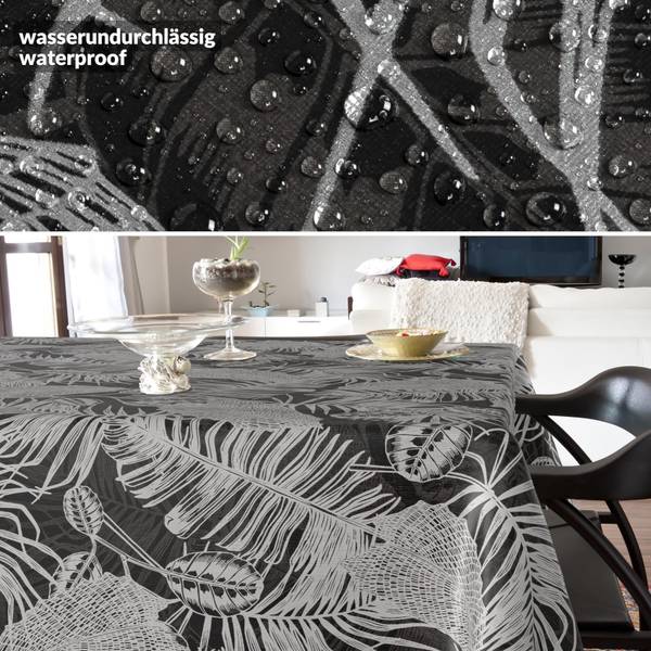 Wachstischdecke Dark-Tropika E 140 x 160 cm