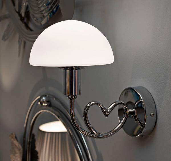 Wandleuchte Lovy Silber
