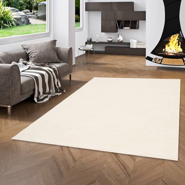 Tapis Deluxe Blanc crème - 100 x 200 cm
