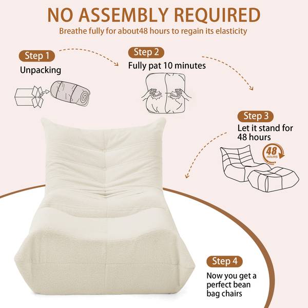 Lazy Sofa NEXUSCLARITY Beige