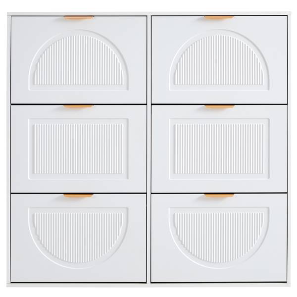 Schuhkipper DianaLine Ⅲ Weiß - Holzwerkstoff - 118 x 115 x 25 cm