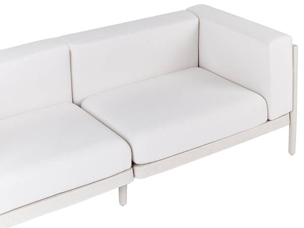 Tuinsofa FERRETTI 7-delig beige - kunststof - 187 x 68 x 73 cm