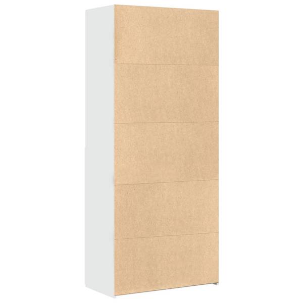 Highboard DE6886 Weiß - Holzwerkstoff - 80 x 185 x 43 cm
