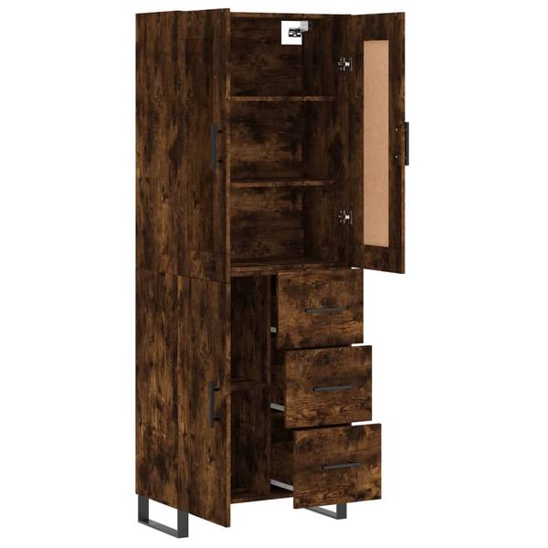 Highboard DE3521 Braun - Holzwerkstoff - 70 x 180 x 34 cm