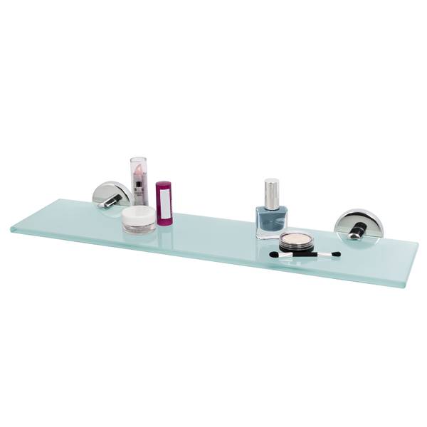 Glasablage Lucente 67840 Silber - Metall - 46 x 6 x 13 cm