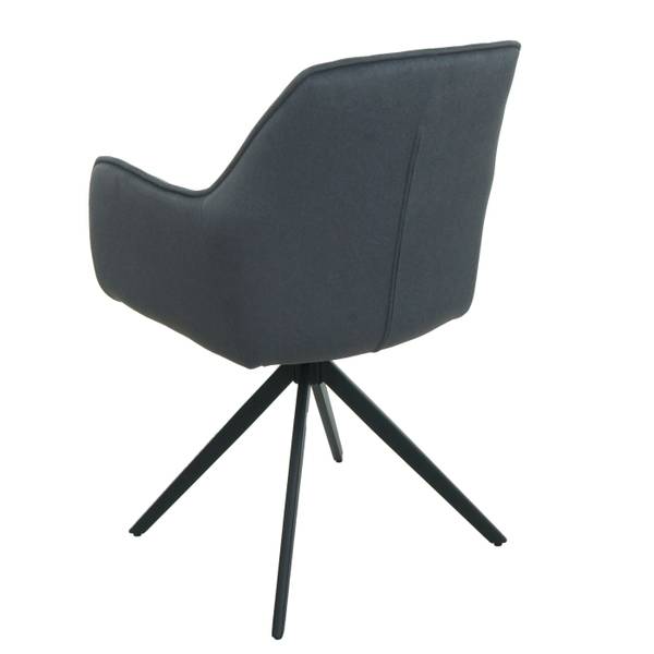 Chaise L79 (lot de 6) Gris - Textile - 58 x 87 x 55 cm