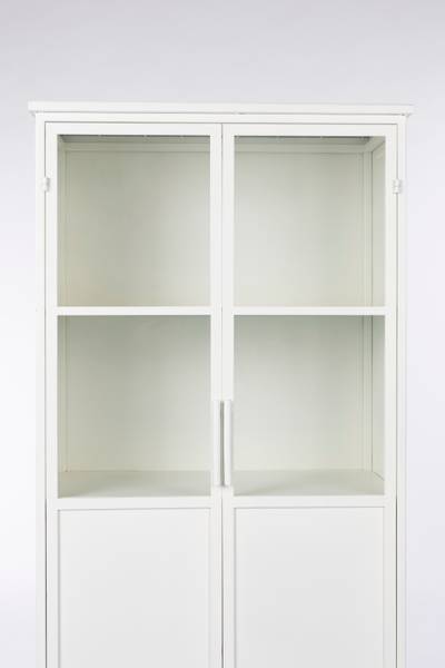 Wandschrank MIYA Weiß - Metall - 35 x 150 x 68 cm
